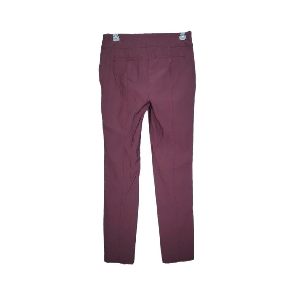 Worthington High Rise Skinny stretch Burgundy Dress Pants Women's Size 6 - Picture 2 of 13